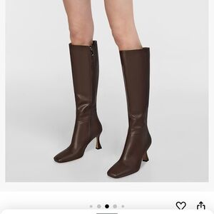Brown Woman boots brand new only worn in the house NOT WIDE CALF FRIENDLY